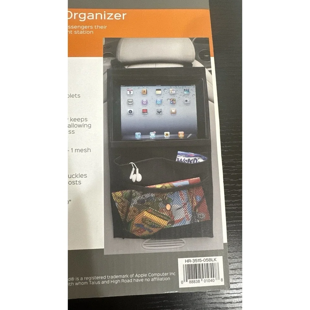 Car Seat Organizer & Storage, Car Backseat Organizer Touch Screen Tablet Holder